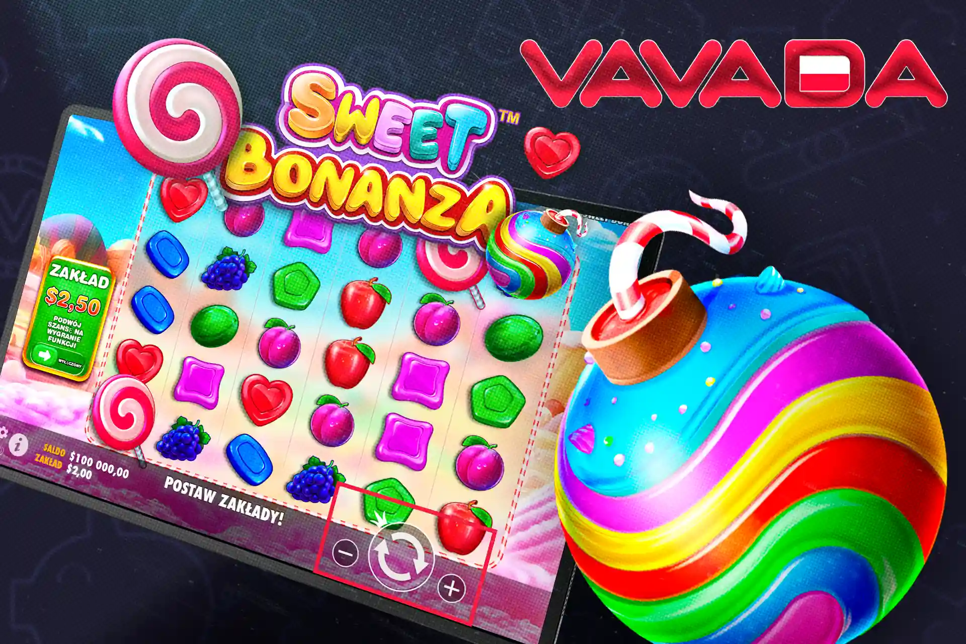 Sprawdź zalety gry w Sweet Bonanza w kasynie Vavada